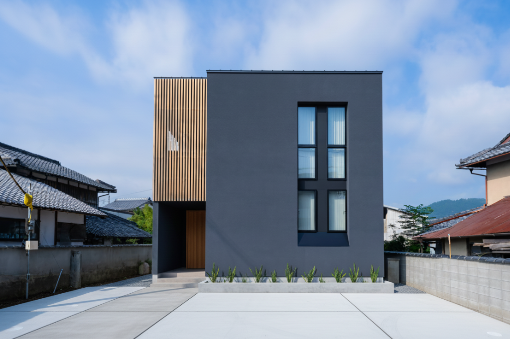 設計技術で高級感を演出したモダンな注文住宅の外観